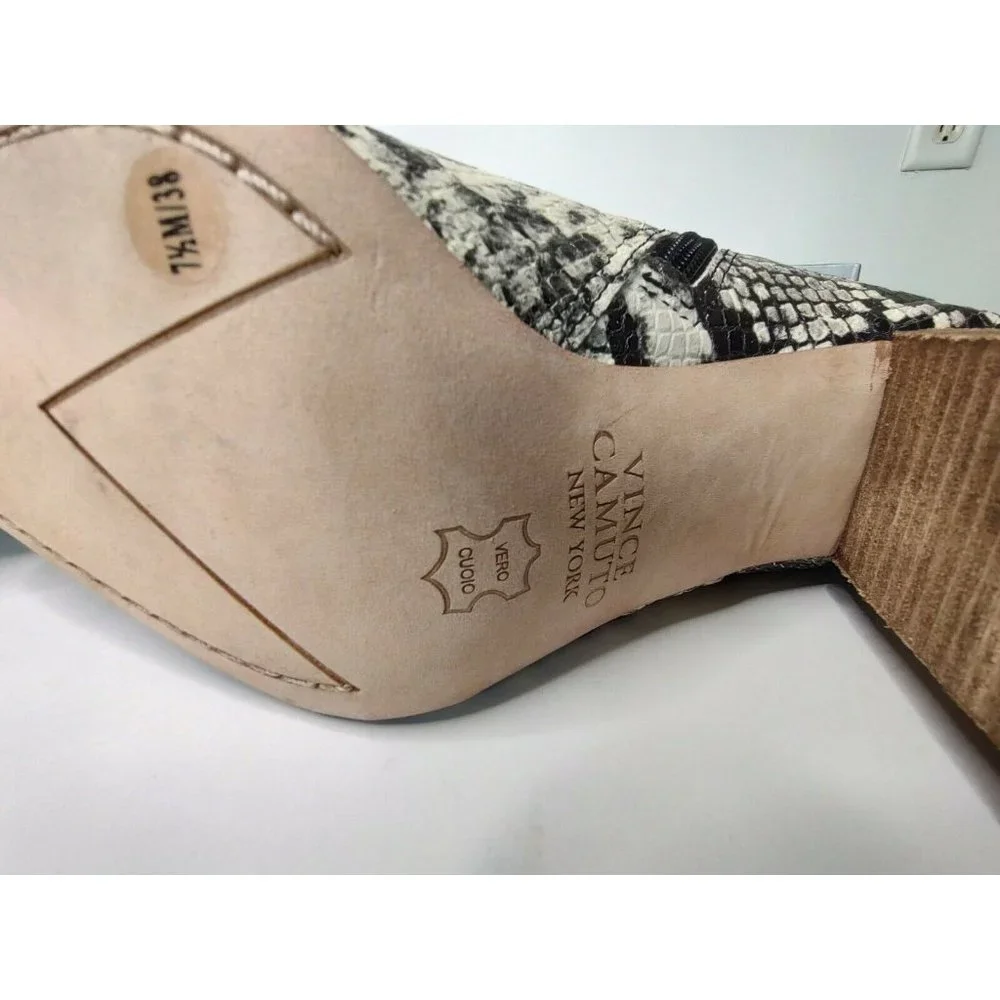 Vince Camuto Knee High Boots Snakeskin Phyton Leather Risy  7.5 - Picture 11 of 12